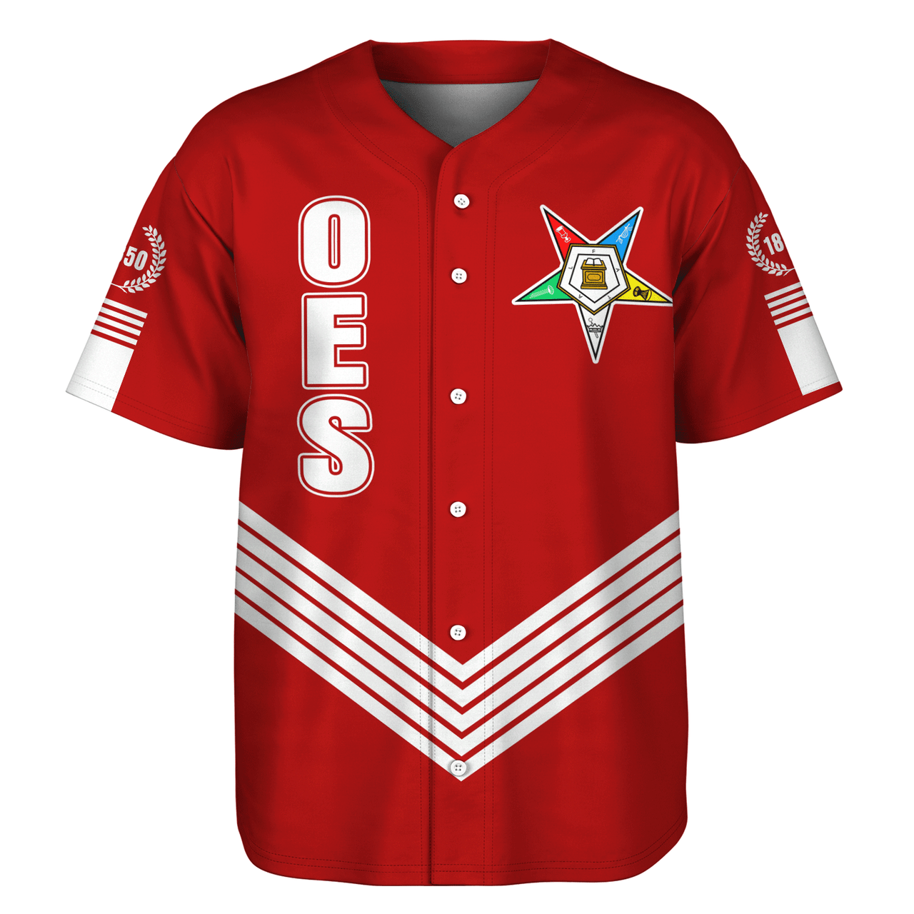 Order of the Eastern Star Crest Greek Life Baseball Jersey
