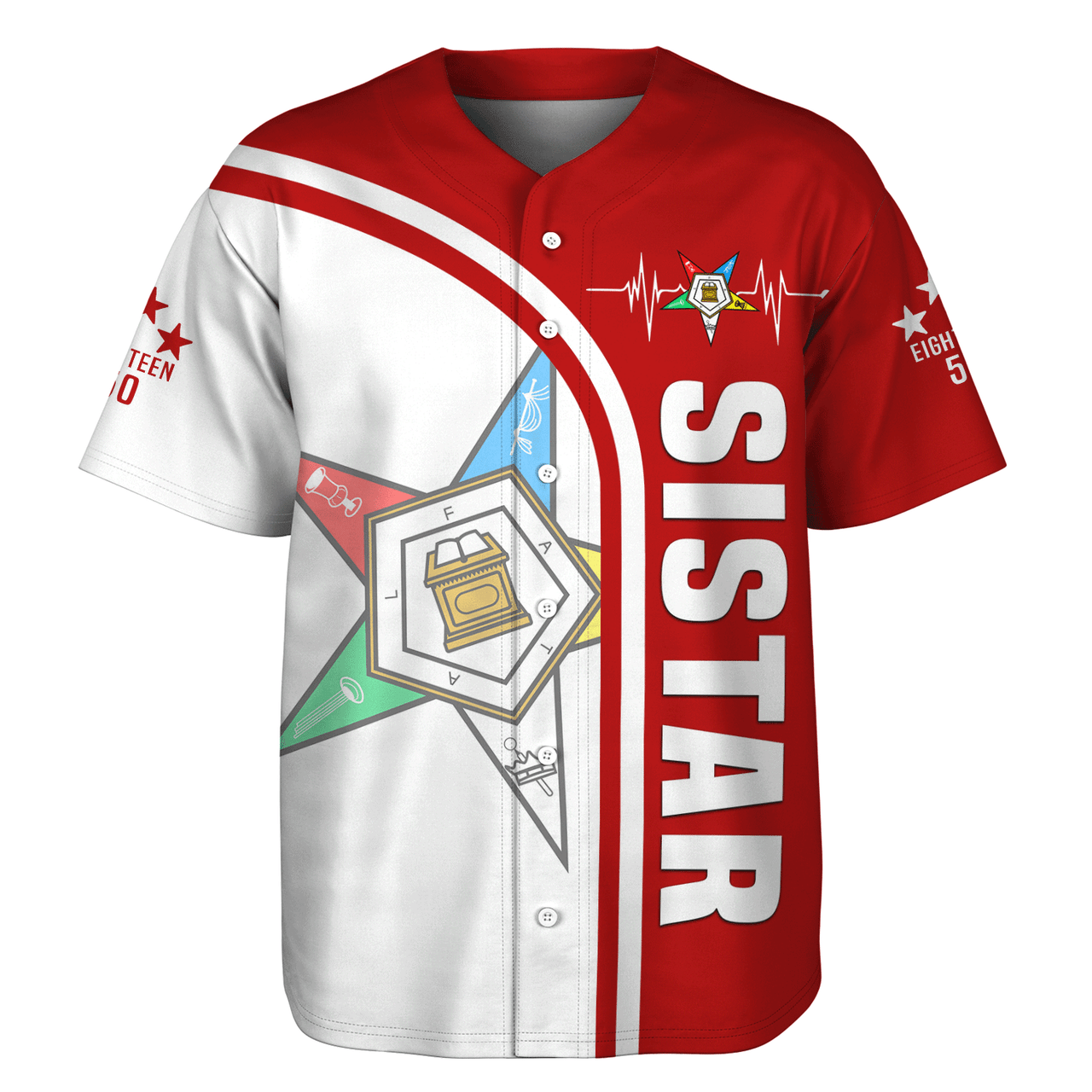 Order of the Eastern Star Custom In My Heart Baseball Jersey