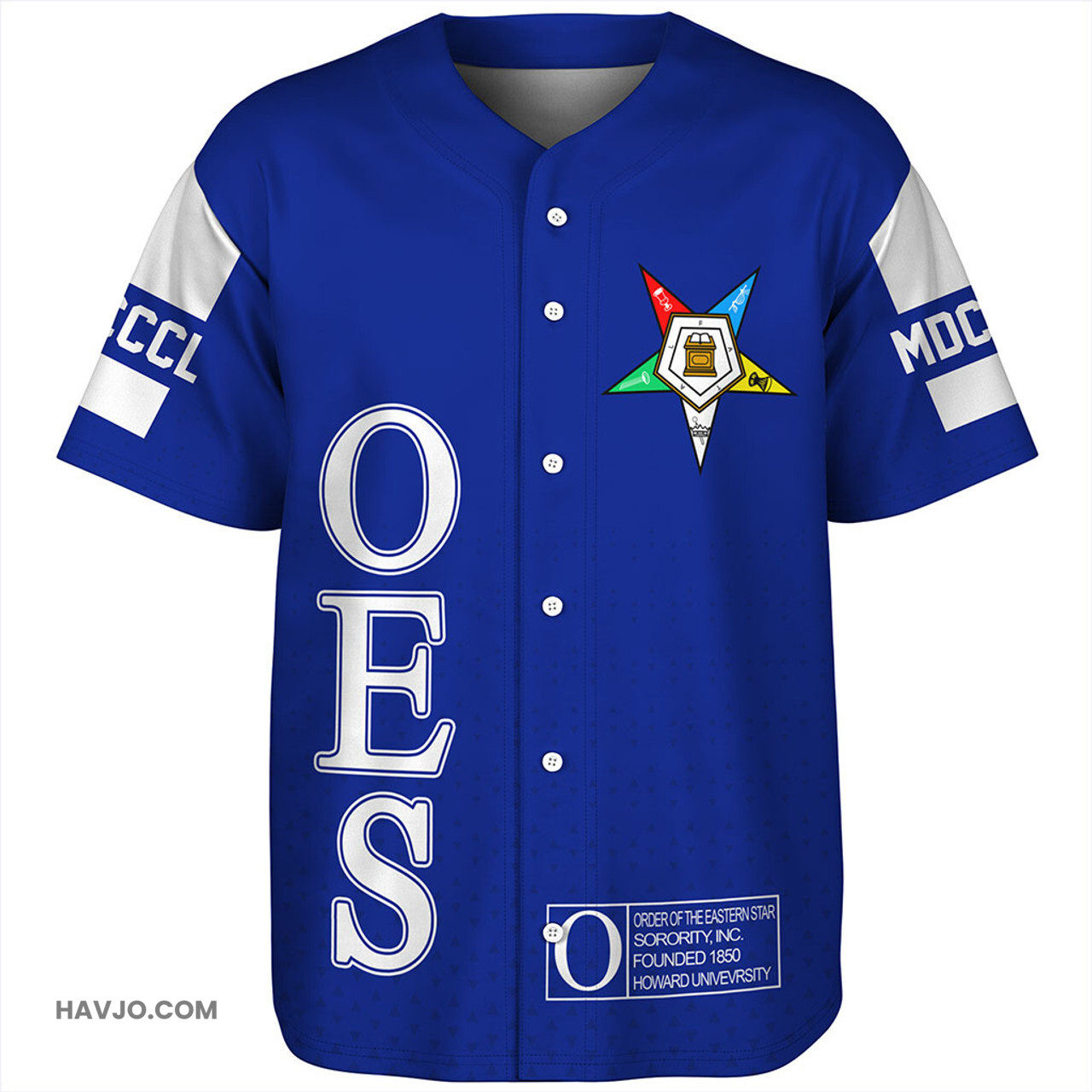 Order of the Eastern Star MCM Style Baseball Jersey