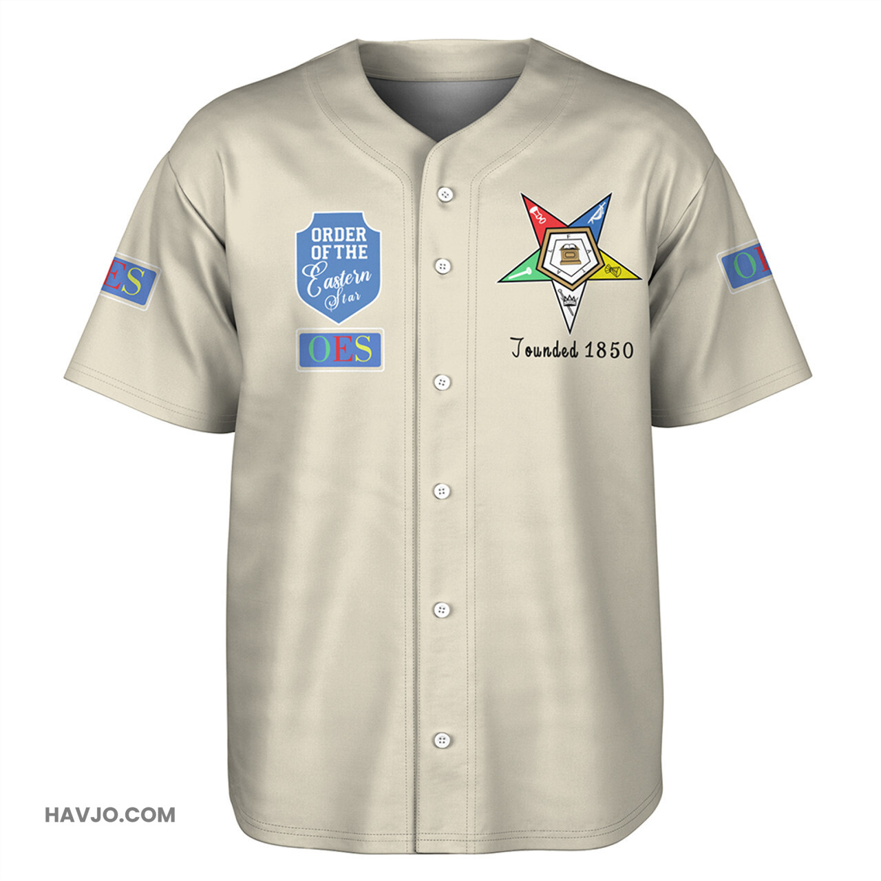 Order of the Eastern Star OES Worldwide Sisterhood Baseball Jersey