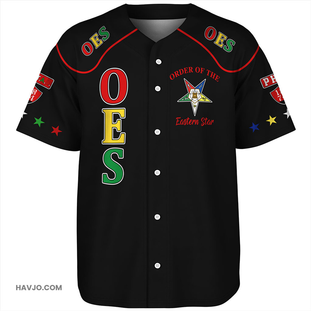 Order of the Eastern Star Sorority 1874 Inc Baseball Jersey