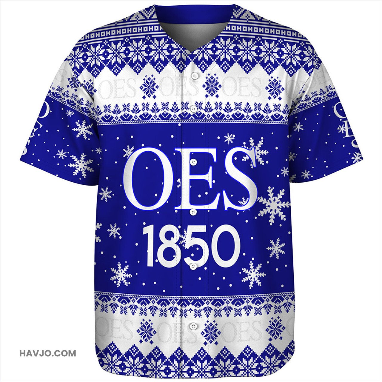 Order of the Eastern Star Sorority Inc Christmas Baseball Jersey