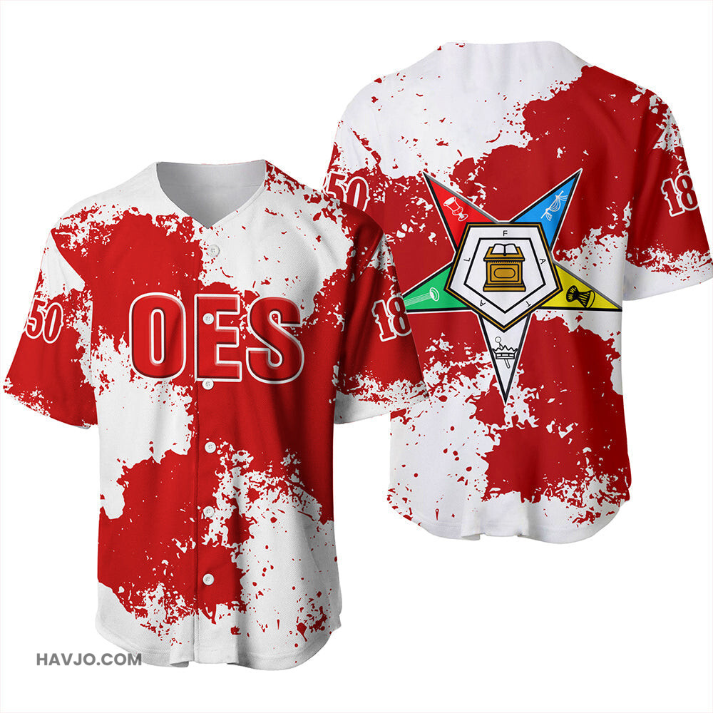 Order Of The Eastern Star Sublimation Baseball Jersey
