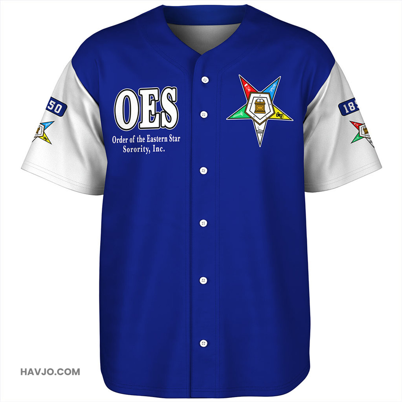 Order of the Eastern Star Varsity Style Baseball Jersey