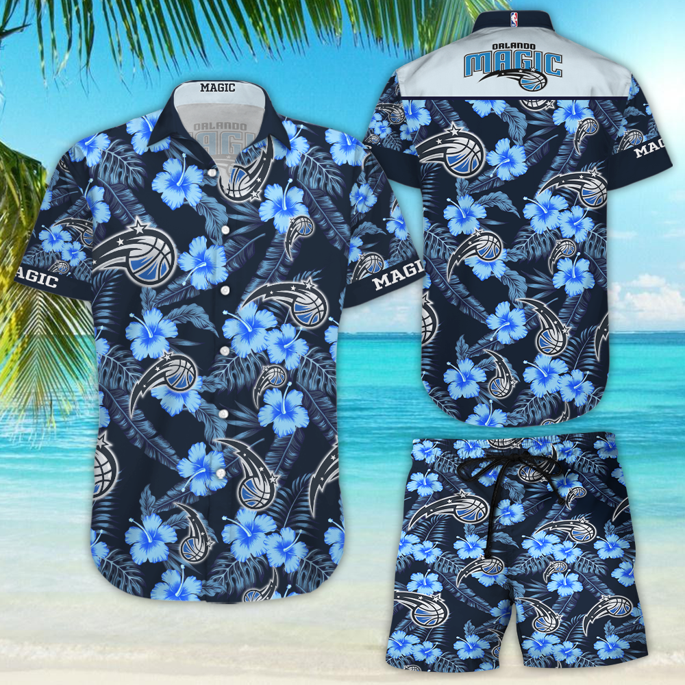 Orlando Magic Hawaiian Shirt Tropical Aloha Button Up