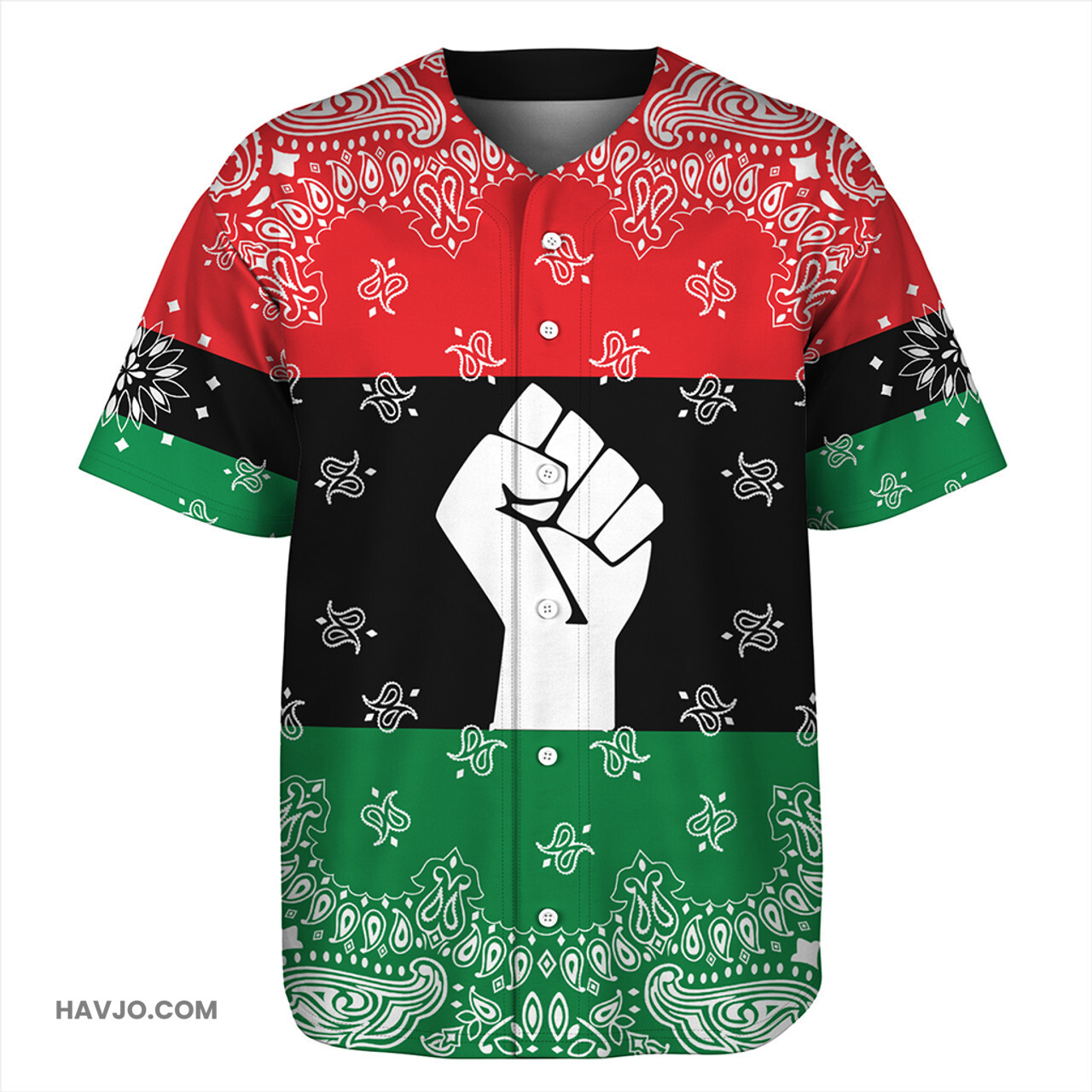 Pan-African Power Flag Baseball Jersey