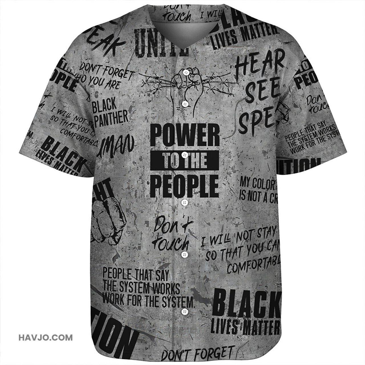 Pan-African Power To The People Background Grunge Baseball Jersey
