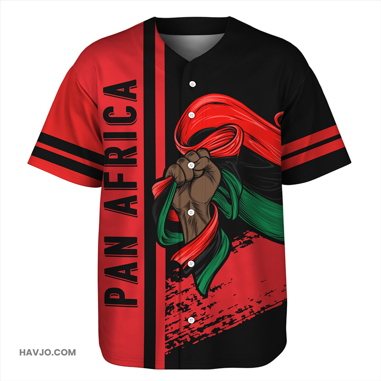 Pan-African Quater Style Baseball Jersey