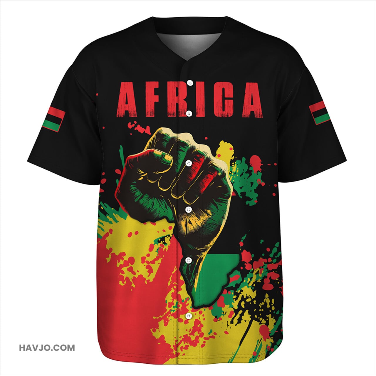 Pan-African Spanit Style Baseball Jersey