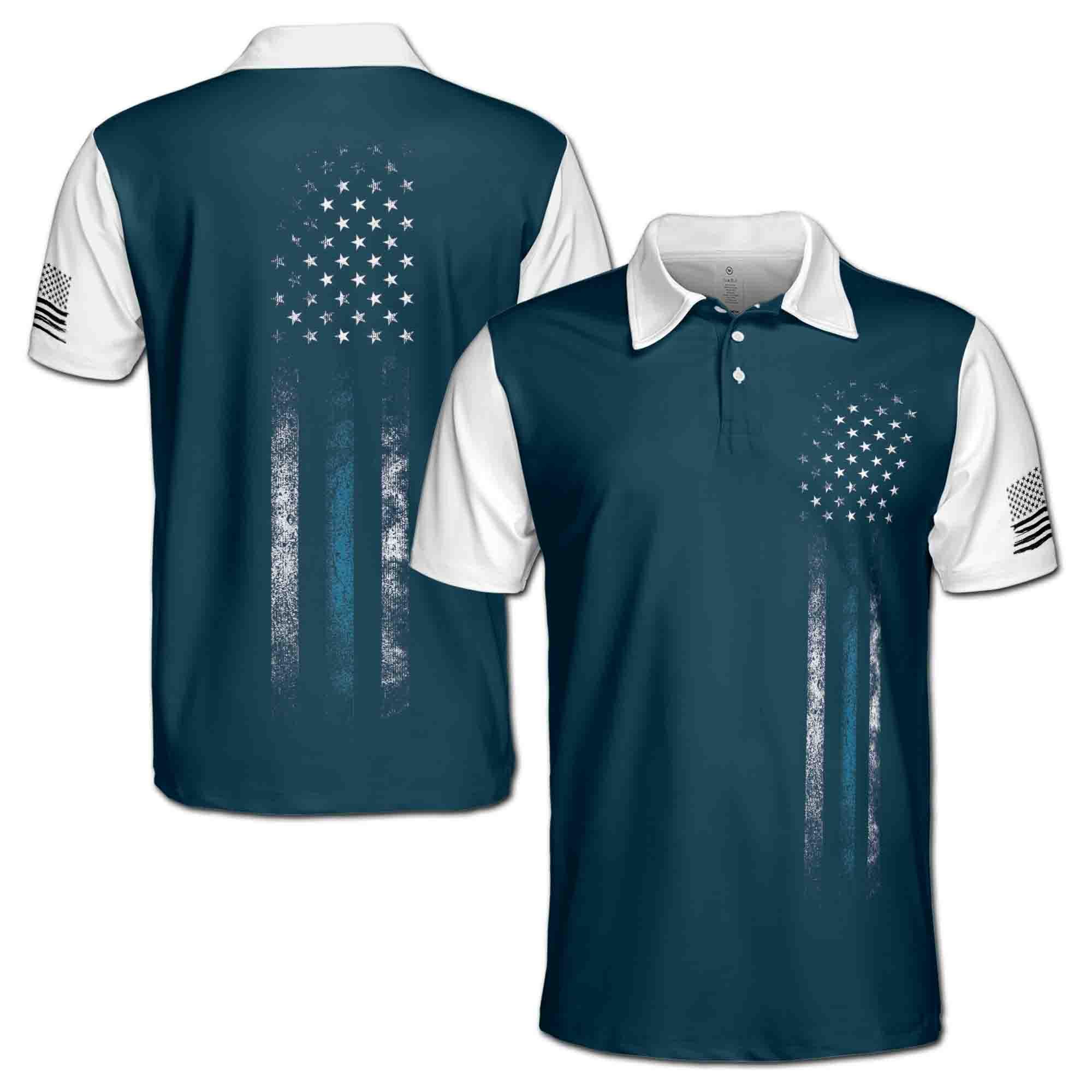Patriotic America USA Lover Men's Polo Shirt