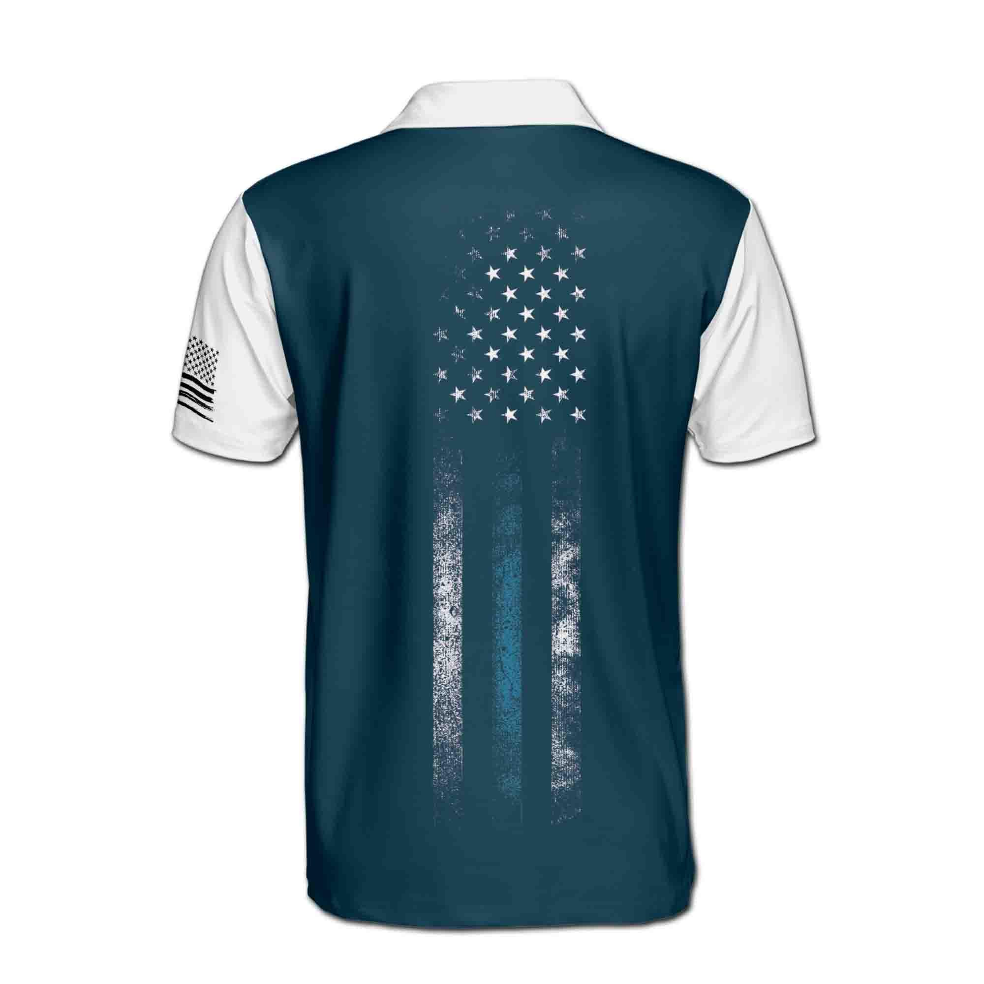 Patriotic America USA Lover Men's Polo Shirt - Image 3