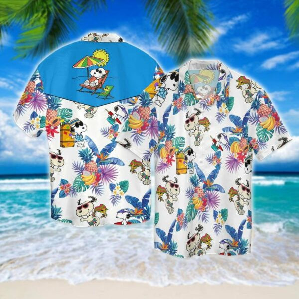 Peanuts Snoopy Gifts Snoopy Tropical Hawaiian Shirt Tropical Aloha Button Up