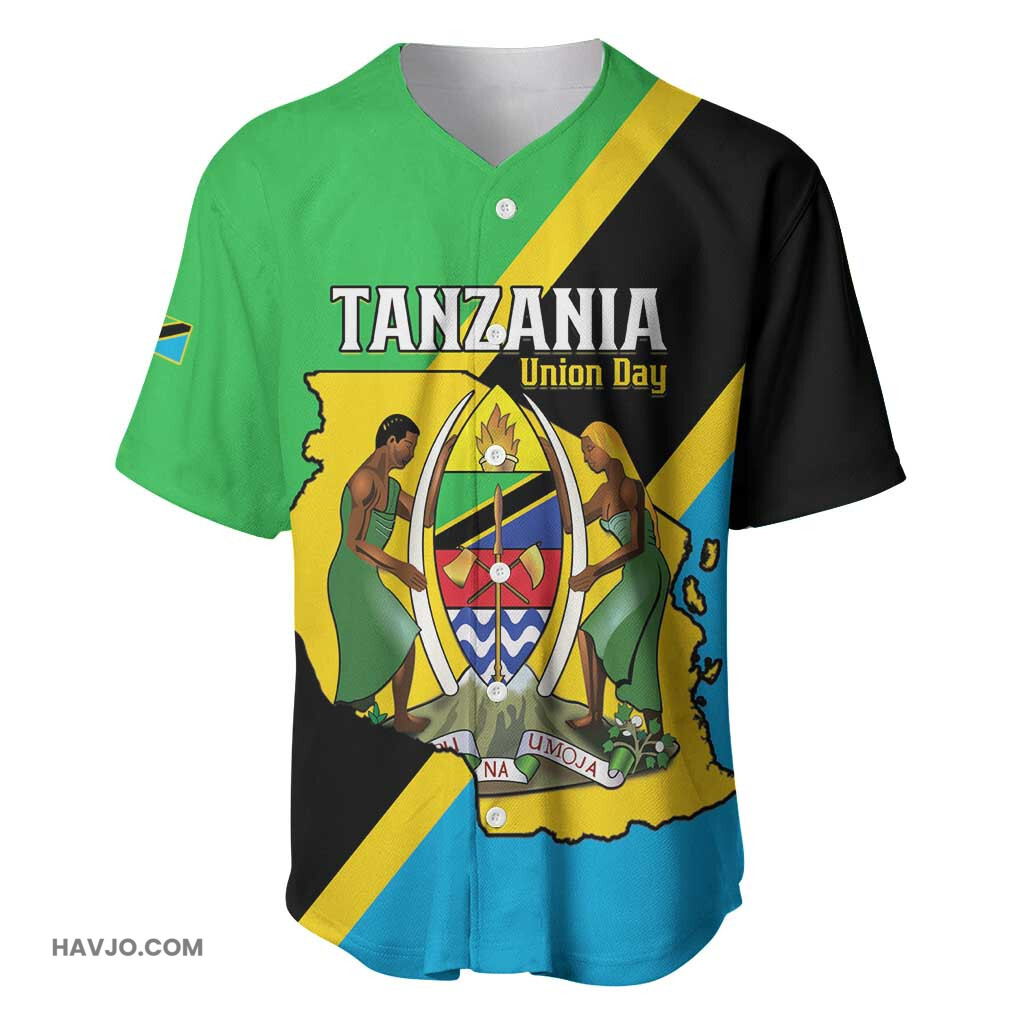 Personalised Afro Tanzania Happy Union Day Baseball Jersey