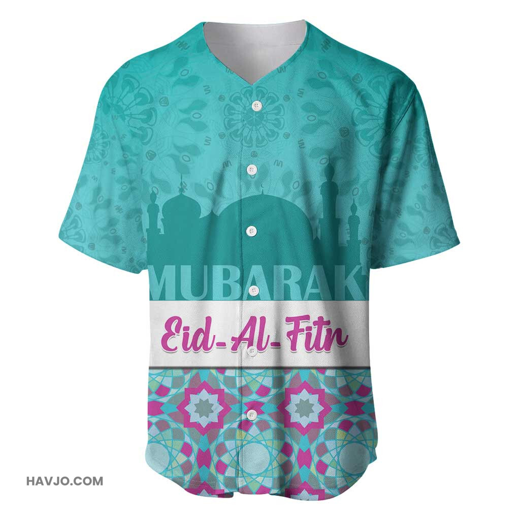Personalised Eid al Fitr Eid Mubarak Baseball Jersey