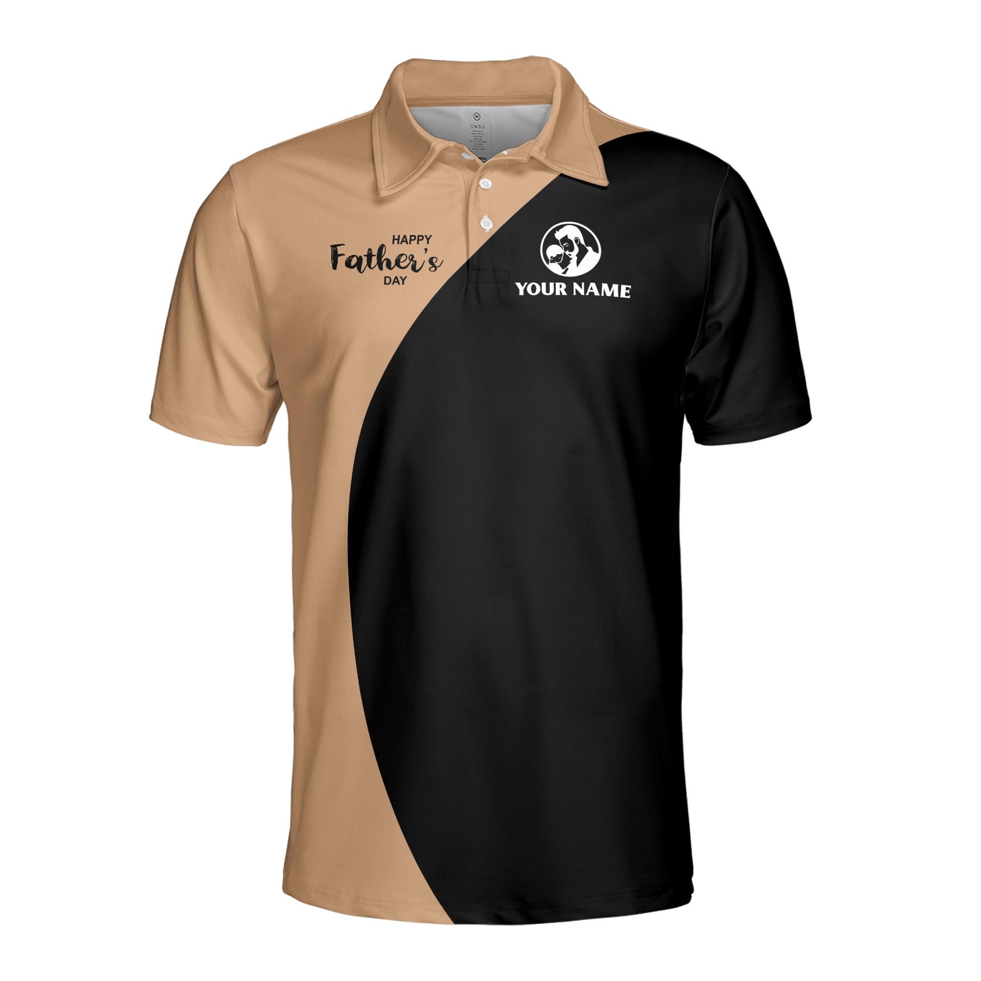 Alternative view of Personalized 3D Print Polo Shirt, Father's Day Gift