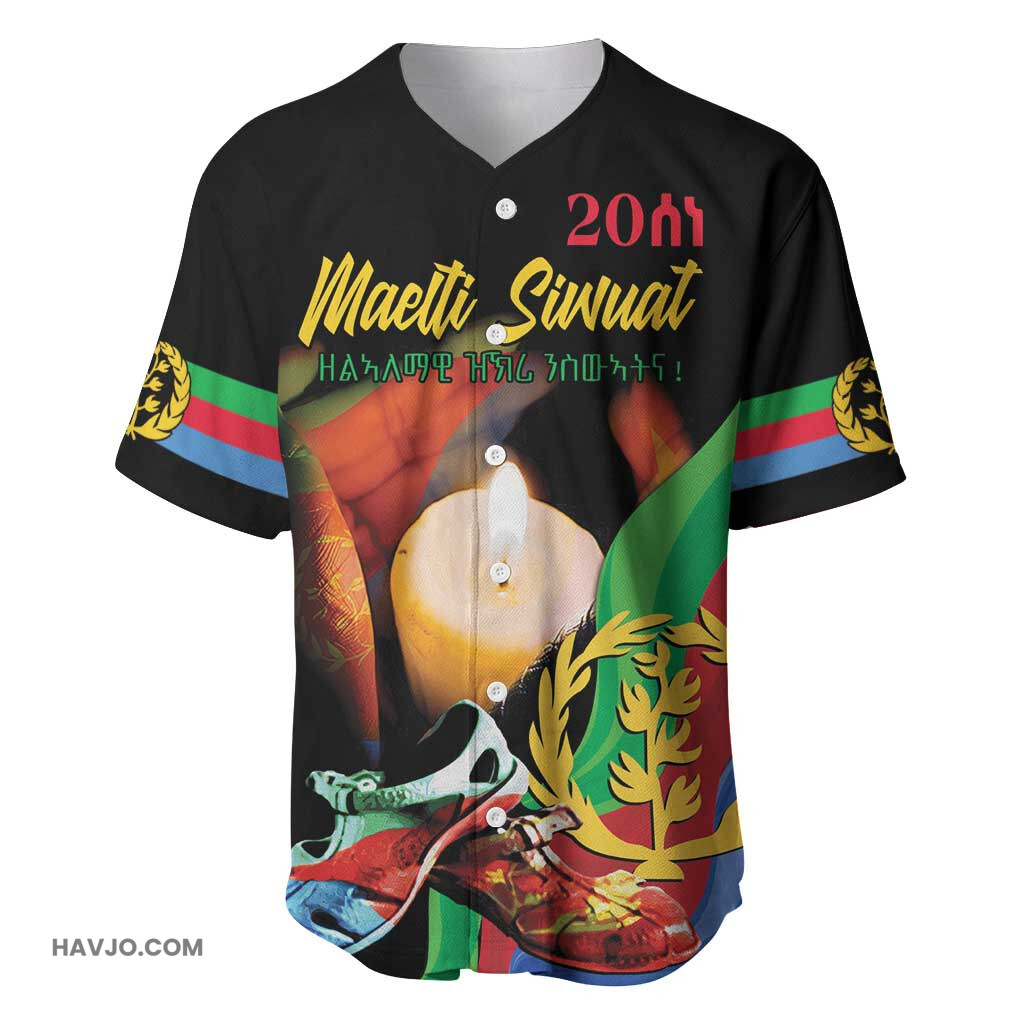 Personalized Afro Eritrea Maelti Siwuat Shida Shoes Glory To Our Martyrs Eritrea Baseball Jersey