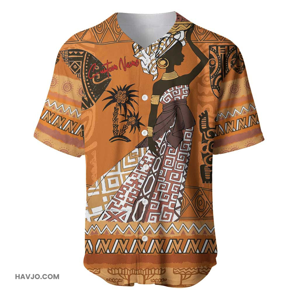 Personalized Beautiful Woman African Baseball Jersey