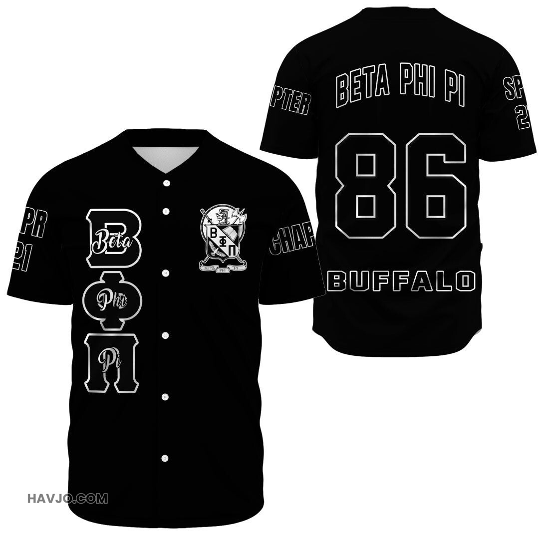 Personalized Beta Phi Pis Baseball Jersey