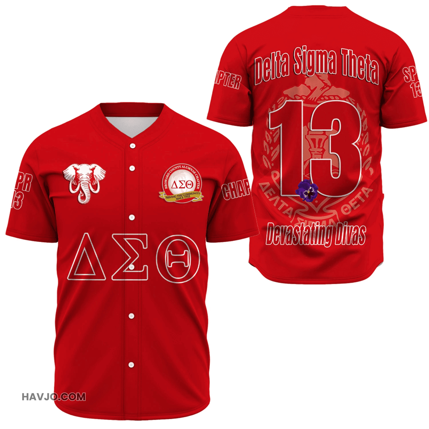 Personalized Broward County Alumnae Chapters Baseball Jersey