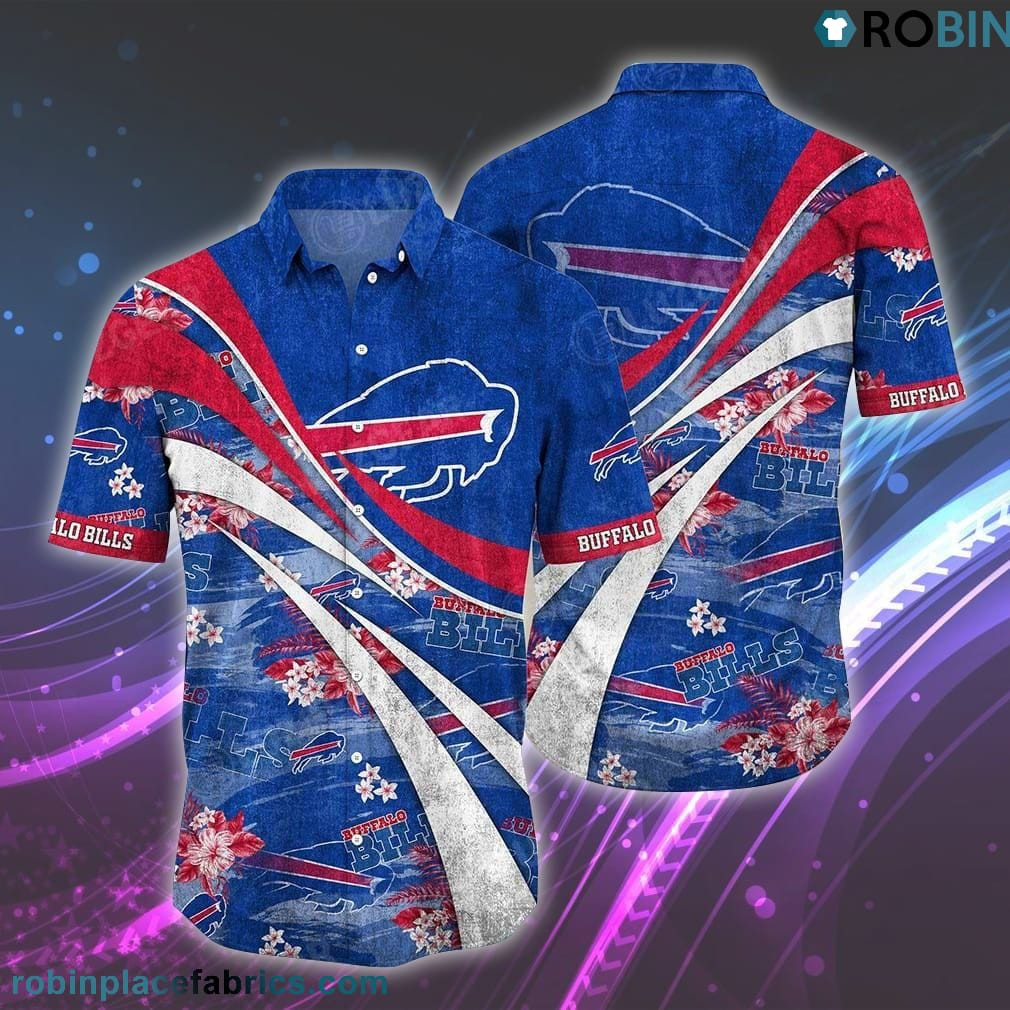 Personalized Buffalo Bills Floral Pattern Graphic Hawaiian Shirt Tropical Aloha Button Up