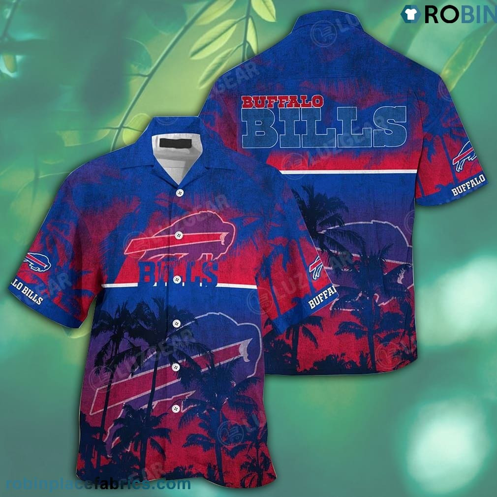 Personalized Buffalo Bills Hort Tyle Patterns Hawaiian Shirt Tropical Aloha Button Up