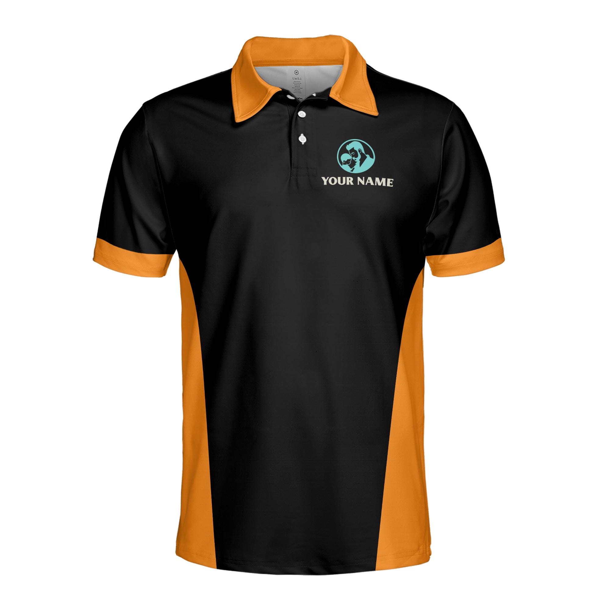 Alternative view of Personalized Dad Men's Polo Shirt, My Hero My Friend Gift