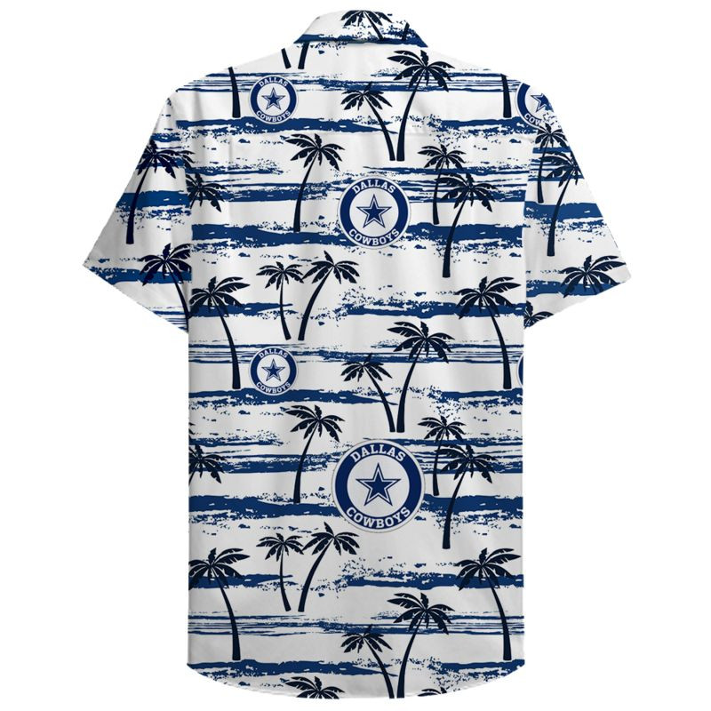 Personalized Dallas Cowboys Flip Flops Hawaiian Shirt Tropical Aloha Button Up