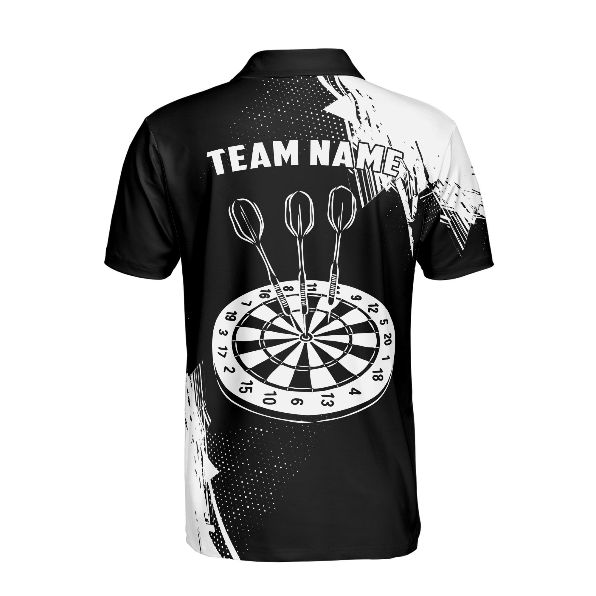 Personalized Dart Team Name Men's Polo Shirt - Image 3