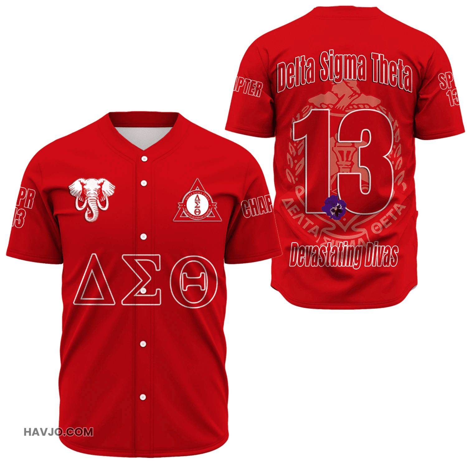 Personalized Decatur Alumnae Chapters Baseball Jersey
