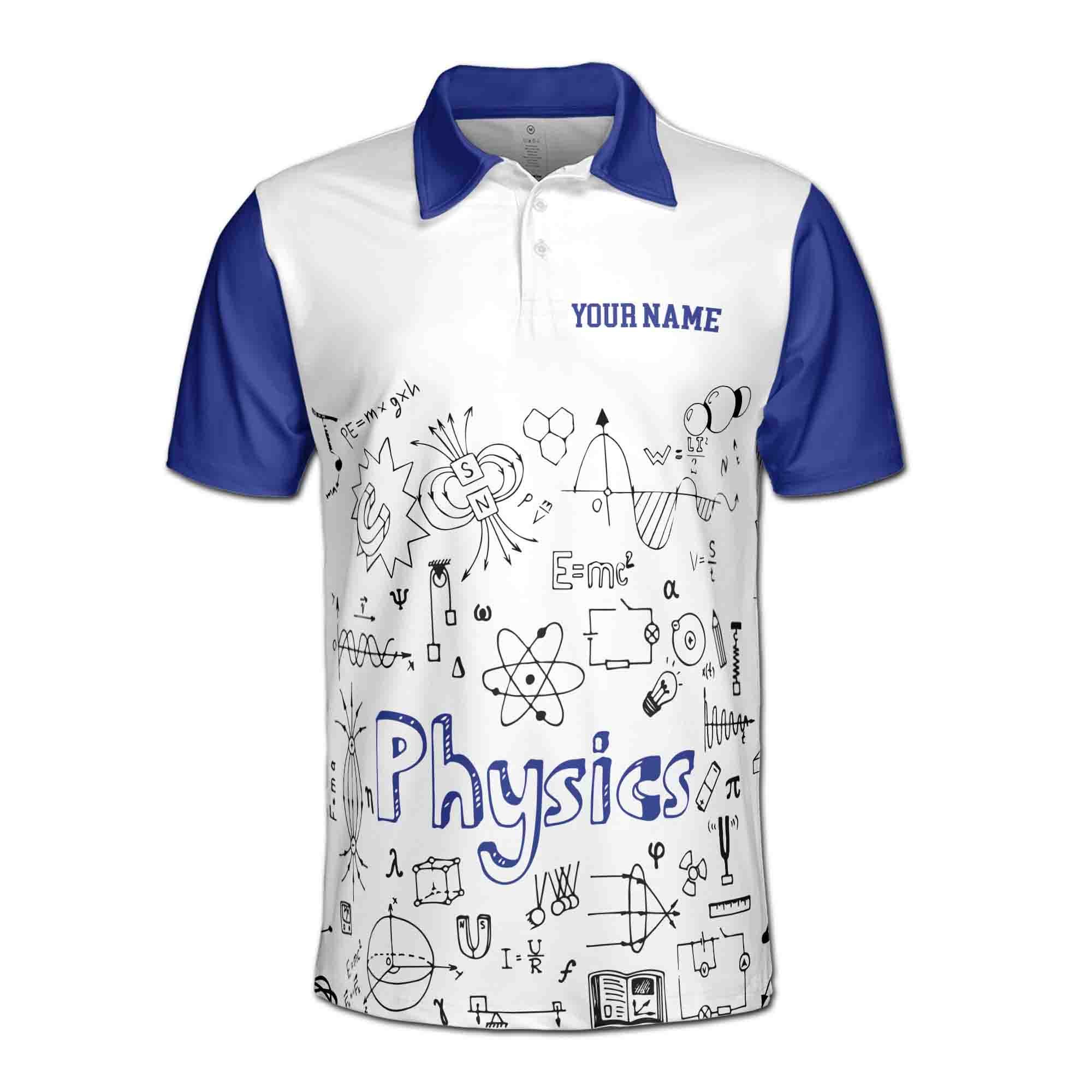 Alternative view of Personalized Funny Physics Teacher Have Problems Men's Polo Shirt