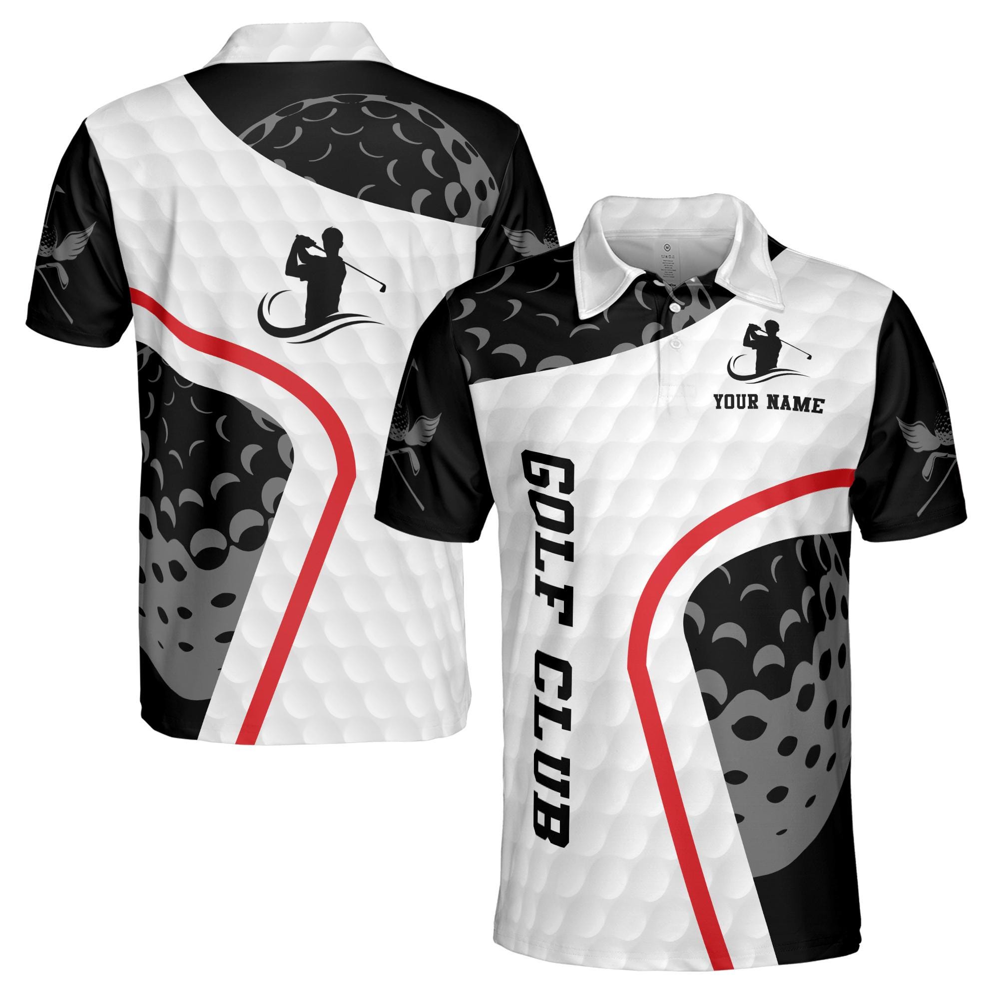 Personalized Golf Club Golfer Men's Polo Shirt