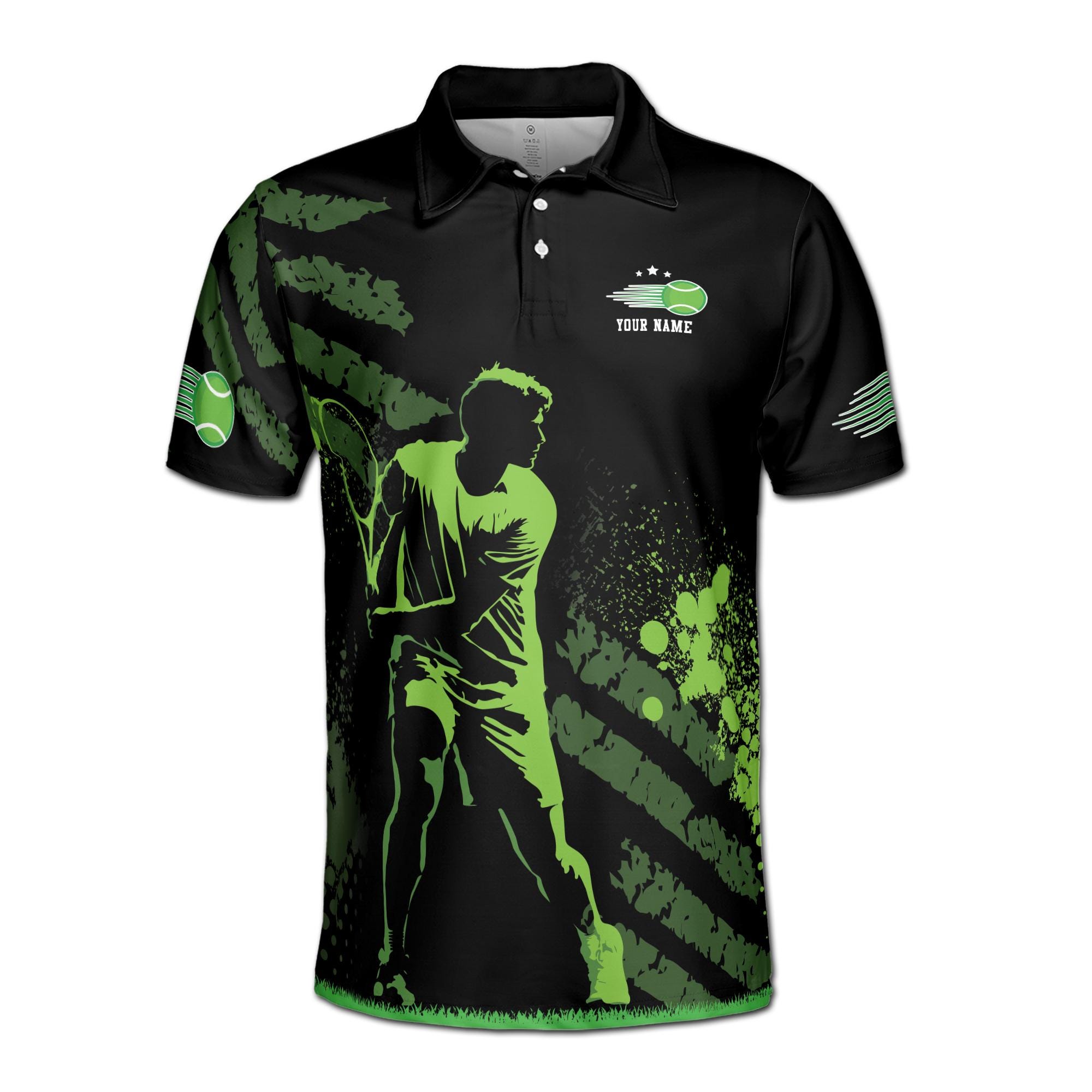 Personalized I'm Not Retired Playing Tennis Is Hard Work Men's Polo Shirt