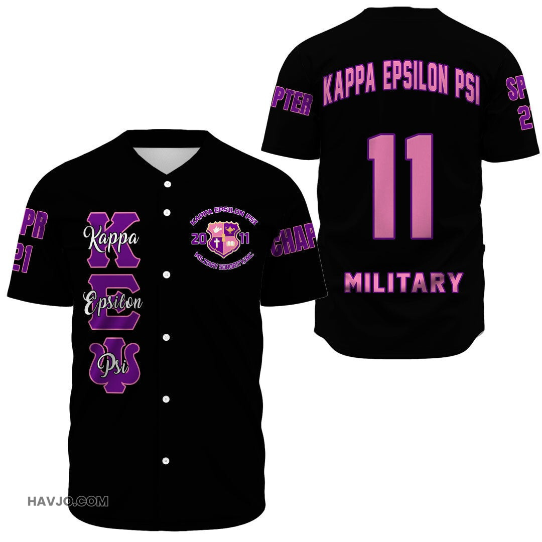 Personalized Kep (Black)s Baseball Jersey