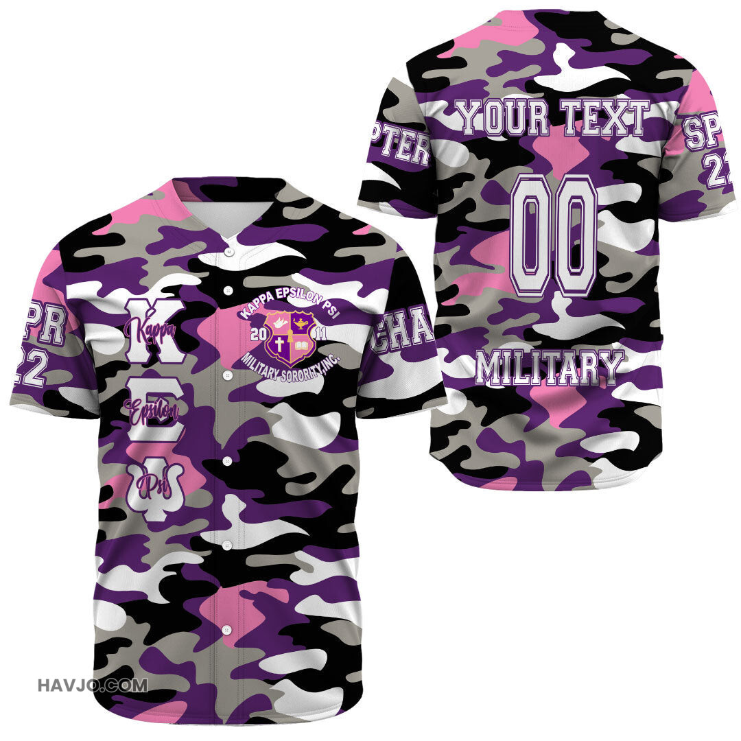 Personalized Kep Camos Baseball Jersey