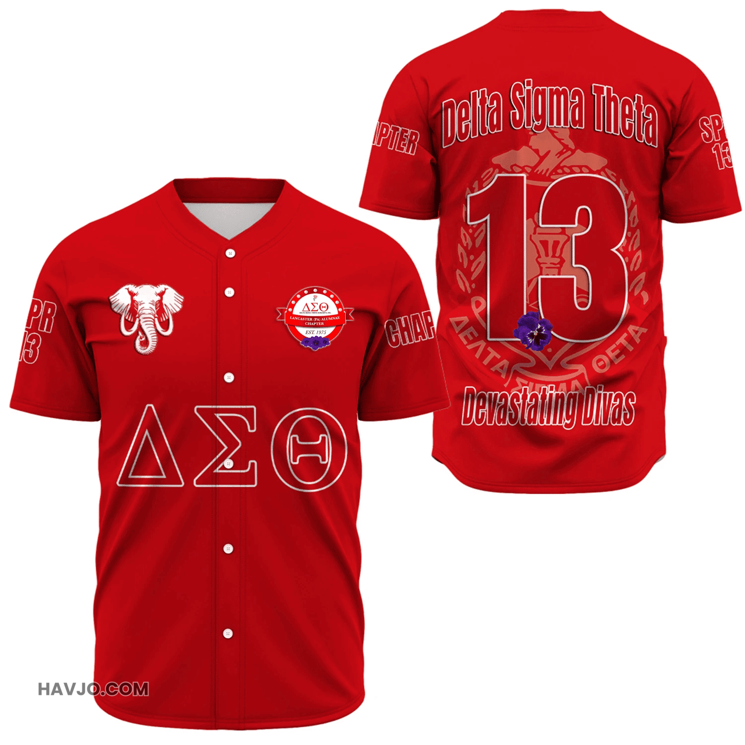 Personalized Lancaster (Pa) Alumnae Chapters Baseball Jersey