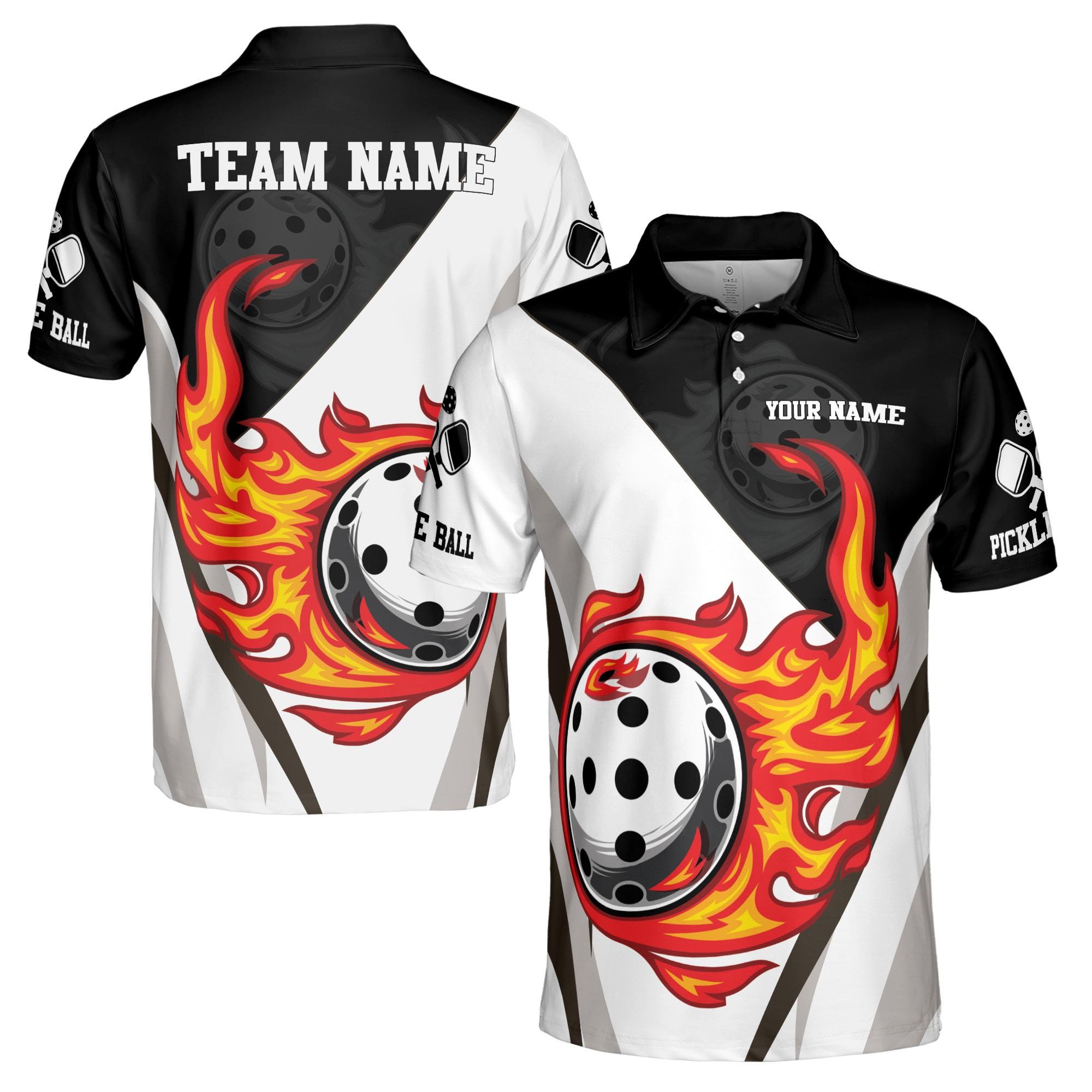 Personalized Let's Play Pickleball Men's Polo Shirt