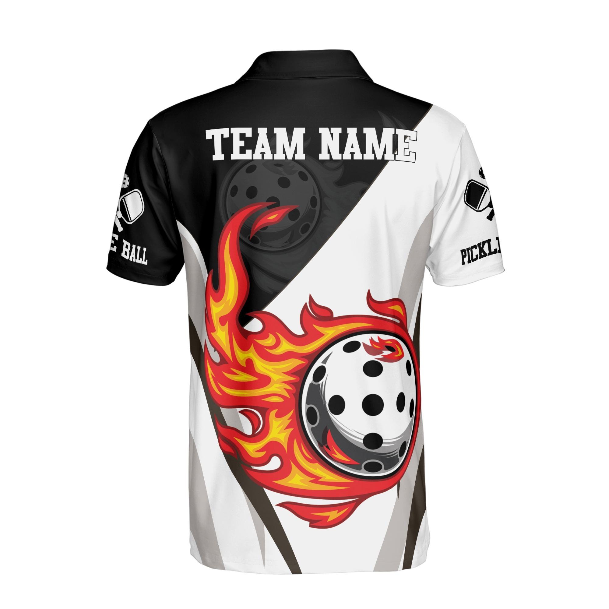 Personalized Let's Play Pickleball Men's Polo Shirt - Image 3