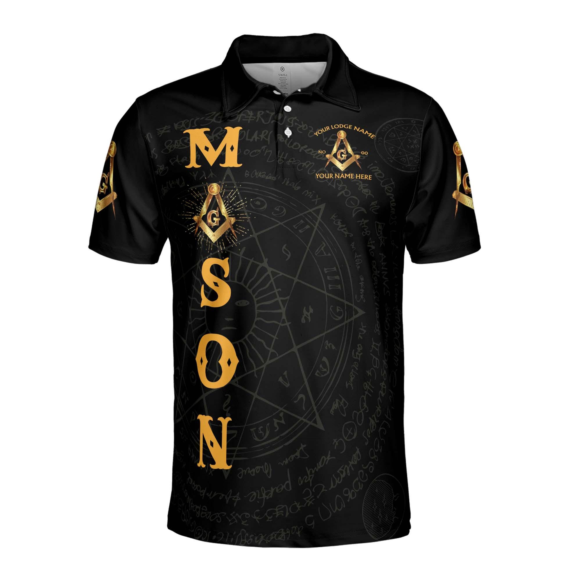 Alternative view of Personalized Masonic Polo Shirt: Men's Personalized Pledge Apparel