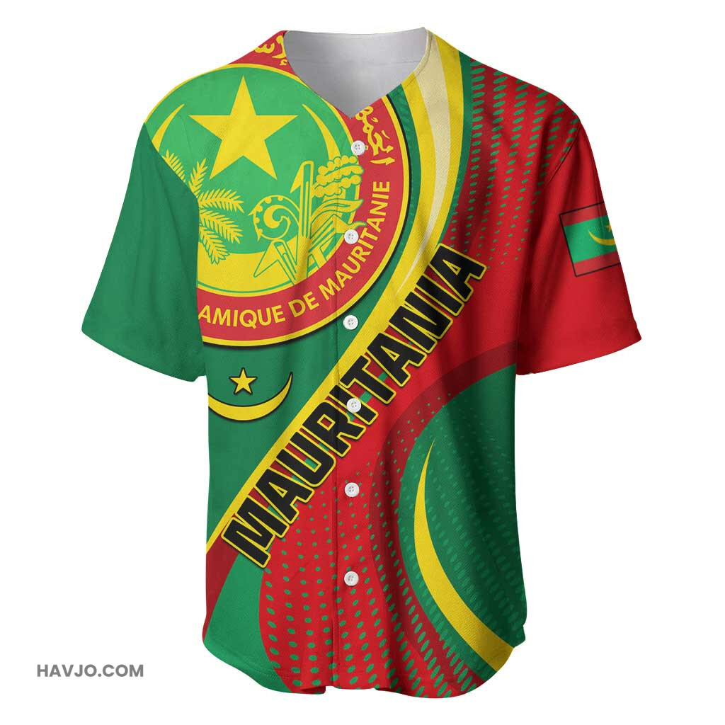 Personalized Mauritania Independence Day with Mauritanian Seal Special Version Baseball Jersey