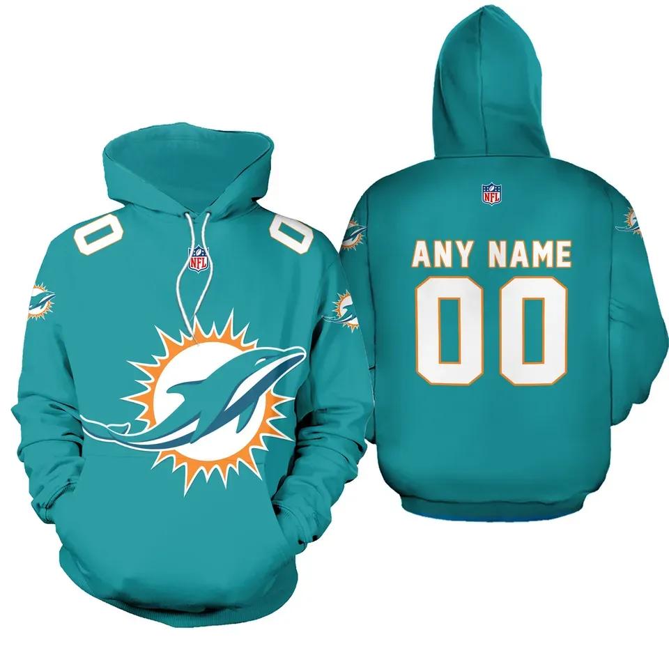 Personalized Miami Dolphins NFL 3D All Over Print Hoodie