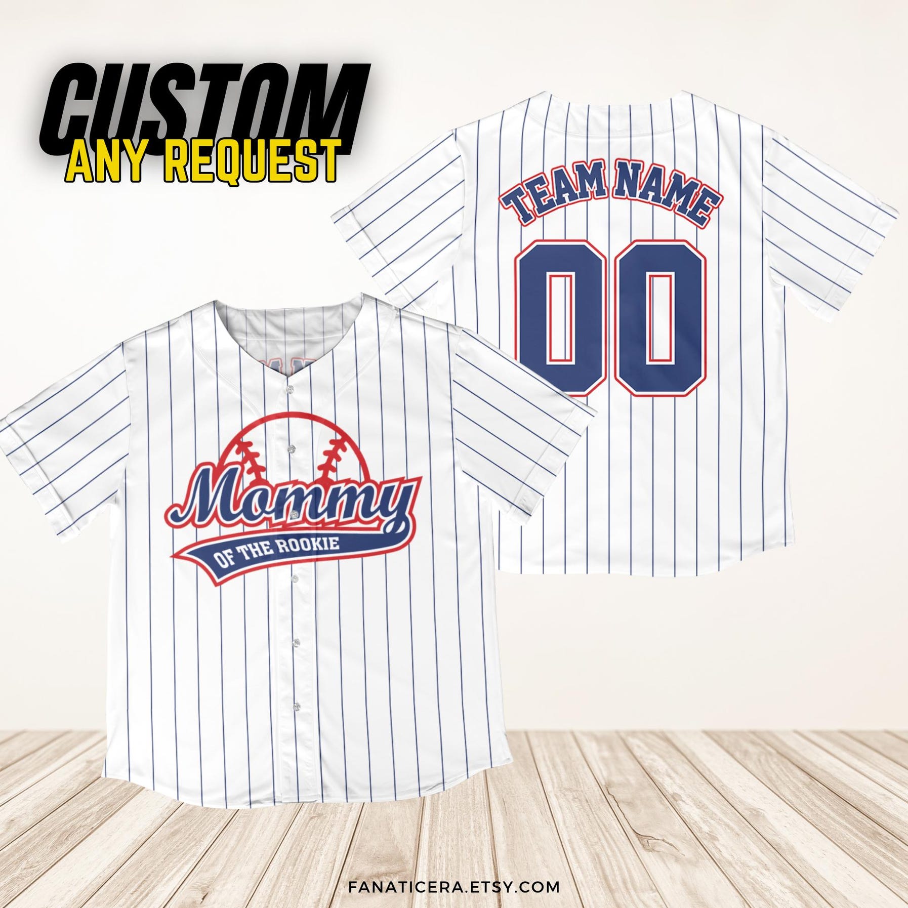 Personalized Mommy Of The Year Baseball Jersey