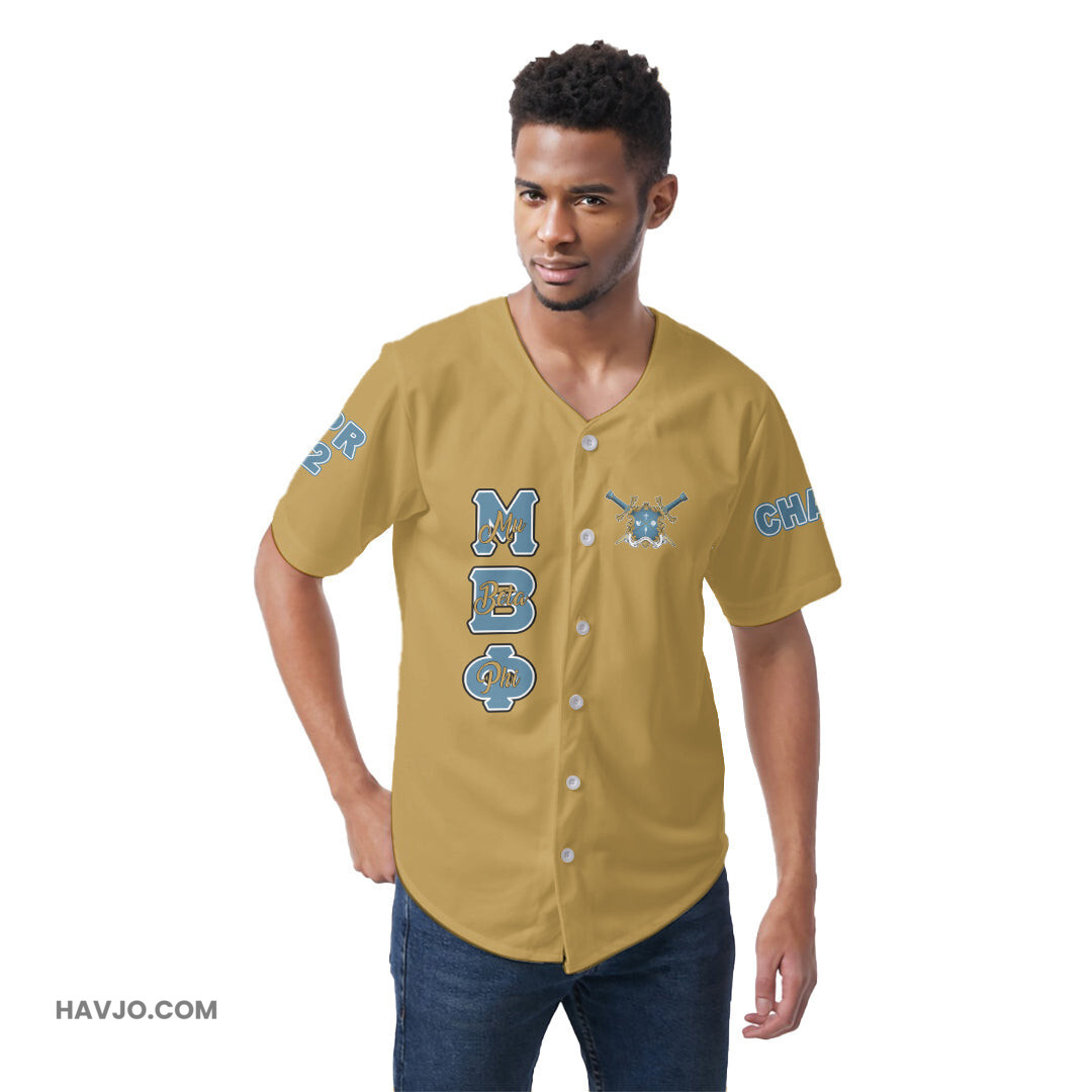 Personalized Mu Beta Phi Baseball Jersey