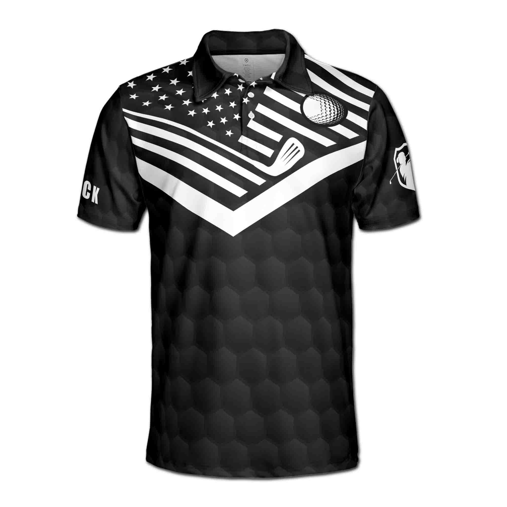 Personalized Name Swing Swear Repeat Golf Lover Men's Polo Shirt - Image 6