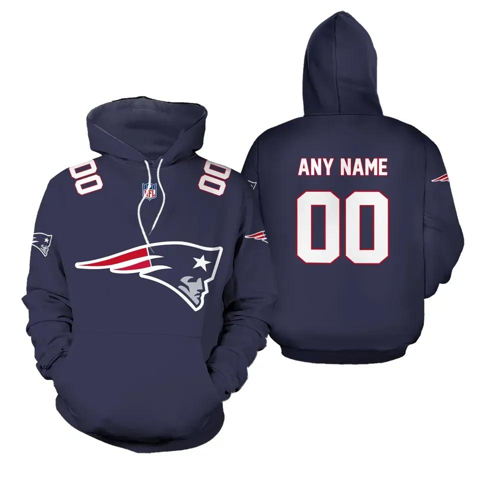 Personalized New England Patriots NFL 3D All Over Print Hoodie