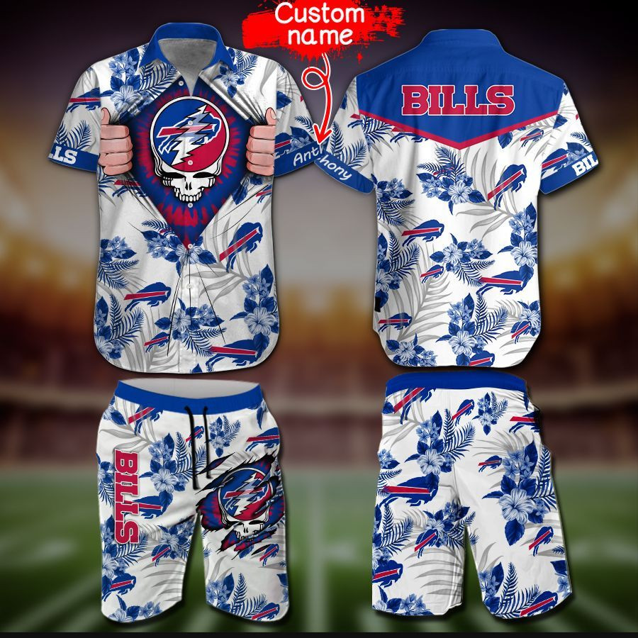 Personalized Nfl Buffalo Bills Hawaiian Shirt Tropical Aloha Button Up