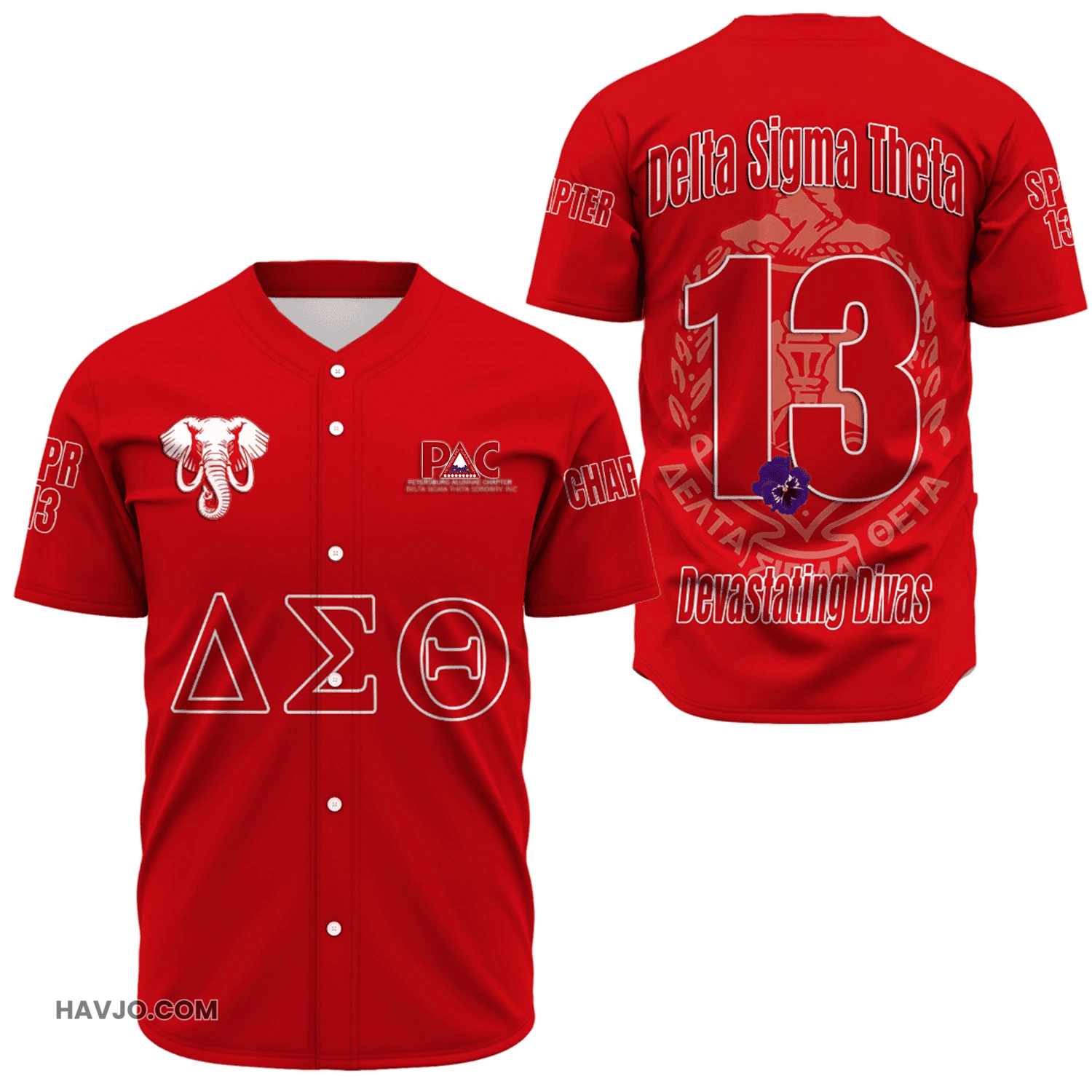 Personalized Petersburg Alumnae Chapters Baseball Jersey