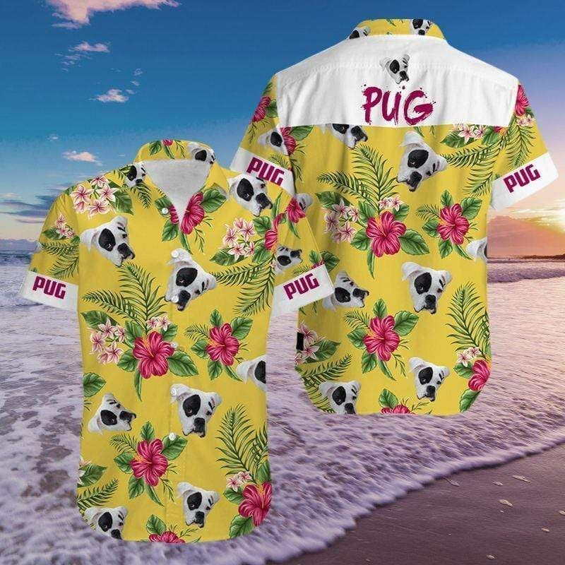 Personalized Photo My Dog Hawaiian Shirt Tropical Aloha Button Up