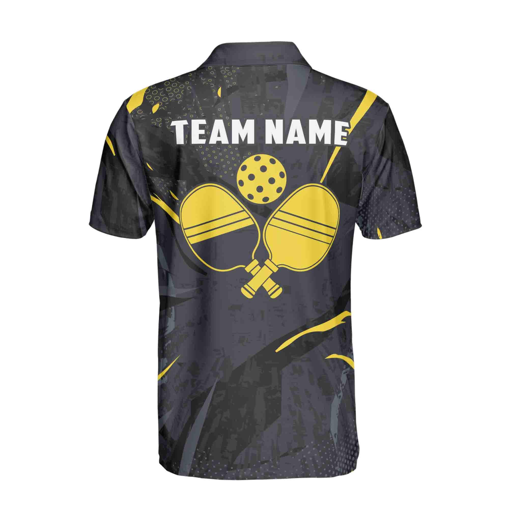 Personalized Pickleball Paddle Ball Men's Polo Shirt - Image 5