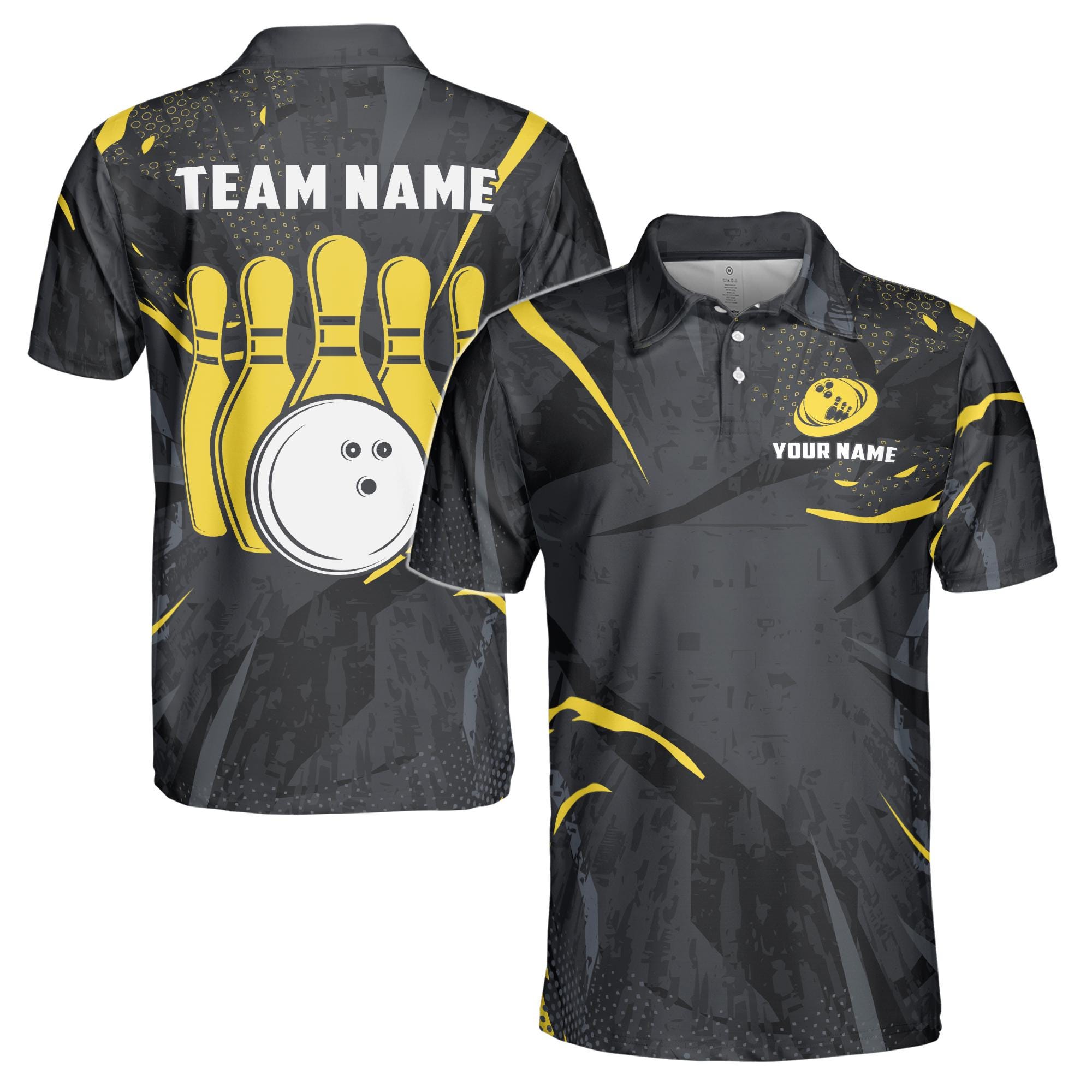 Personalized Pickleball Paddle Ball Men's Polo Shirt