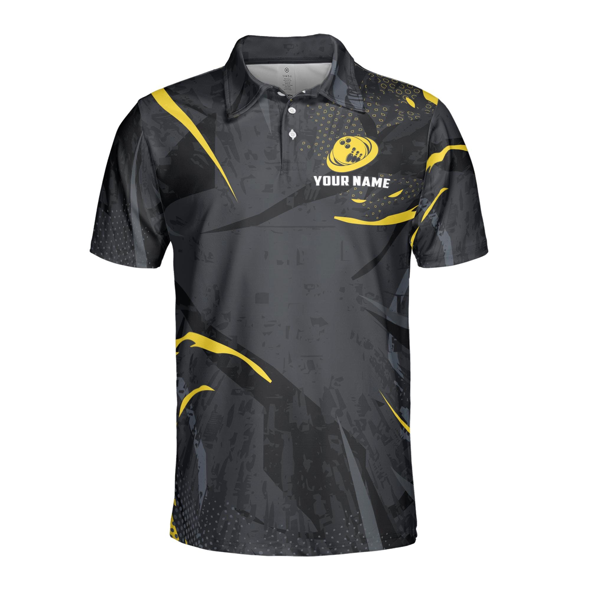 Personalized Pickleball Paddle Ball Men's Polo Shirt - Image 8